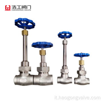 Stelo esteso GNL Cryogenical Globe Valve inossidabile in acciaio inossidabile